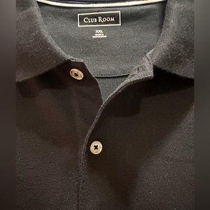 Club Room s/s polo shirt XXL Black 58% Cotton/ 39% Polyester/ 3% spandex